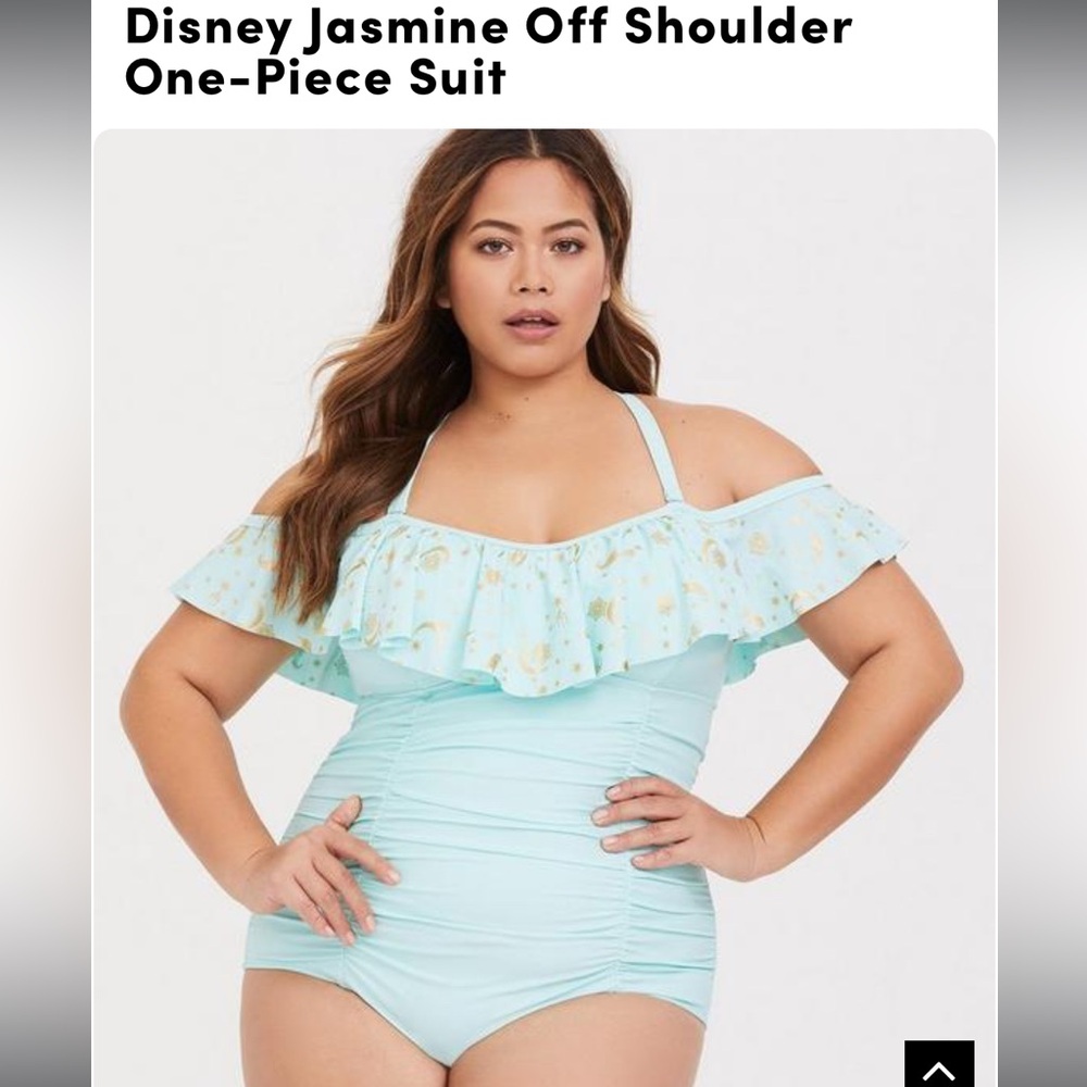 Torrid off the shoulder one piece swimsuit